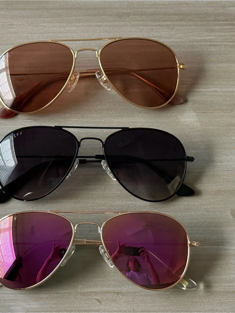 Diff eyewear lil Cruz sunglasses lot of 3 new
